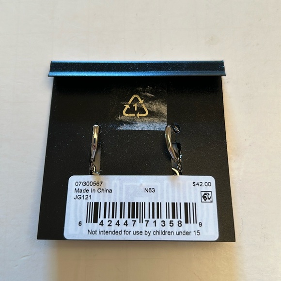 Givenchy Silver-Tone Cubic Zirconia Orbital Drop Earrings; orig.$42 - Picture 9 of 9